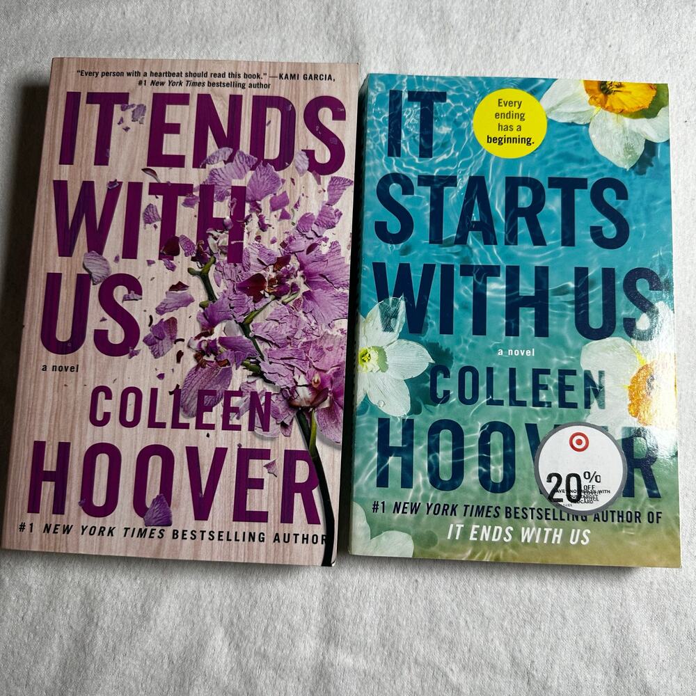 Colleen Hoover Book Set: It Ends With Us & It Begins With Us NEW